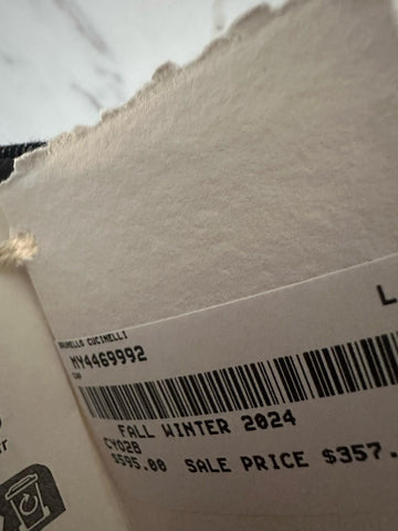 NWT Brunello Cucinelli Men Baseball Cap Hat Dark Gray Size L