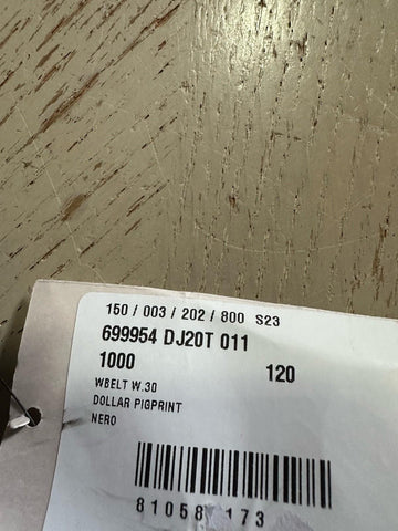 New Gucci Men Leather belt Gucci Buckle Black 120/48 699954