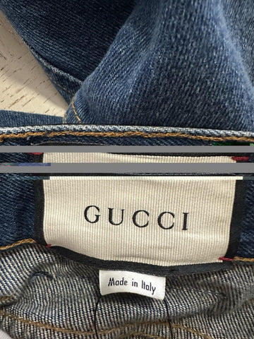 NWT $1180 Gucci Men Denim Jeans Pants Blue Size 36
