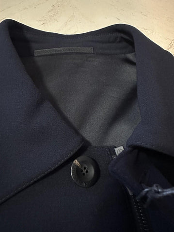 New $3995 Giorgio Armani Men Trench Coat Coat Navy 40 US/50 E Italy