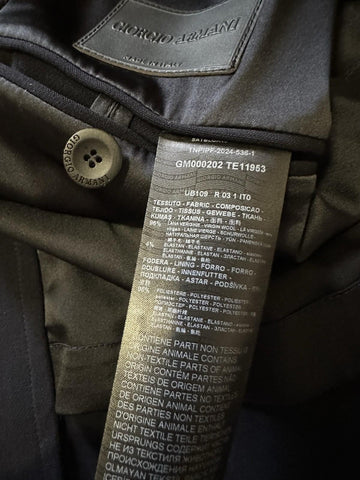 New $3995 Giorgio Armani Men Trench Coat Coat Navy 40 US/50 E Italy