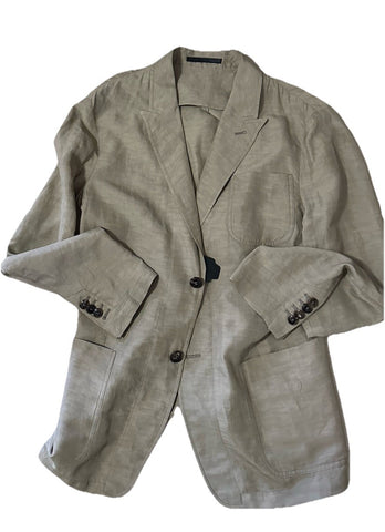 Giorgio Armani Men Light Sport Coat Jacket Blazer Beige 42R US/52R Eu NWT $2595
