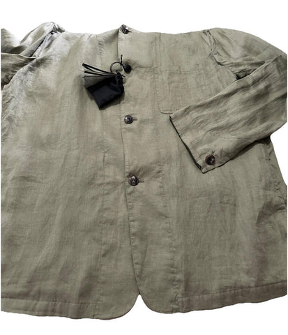 Giorgio Armani Men Linen Jacket Blazer Shirt Green 44R US/54R Eu NWT $2595