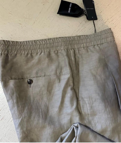NWT $1495Giorgio Armani Men Drawstring Pants Beige 40 US/56 Eu Italy