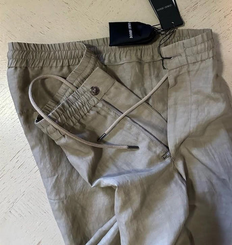 NWT $1495Giorgio Armani Men Drawstring Pants Beige 40 US/56 Eu Italy