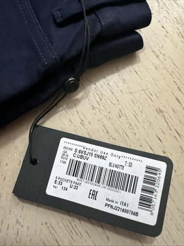 New Giorgio Armani Men’s  Pants Jeans Navy Size 33 US Made In Italy