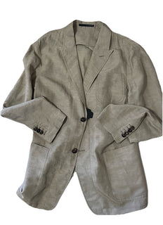 Giorgio Armani Men Light Sport Coat Jacket Blazer Beige 46R US/56R Eu NWT $2595