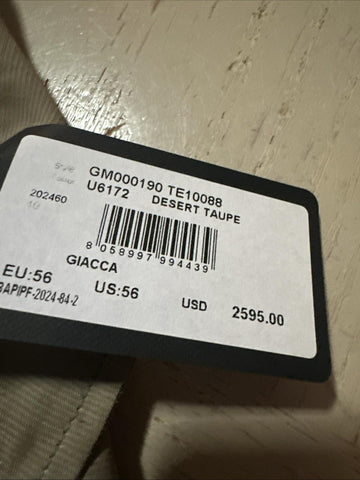 Giorgio Armani Men Light Sport Coat Jacket Blazer Beige 46R US/56R Eu NWT $2595