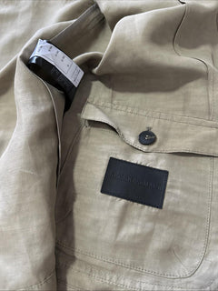 Giorgio Armani Men Light Sport Coat Jacket Blazer Beige 46R US/56R Eu NWT $2595