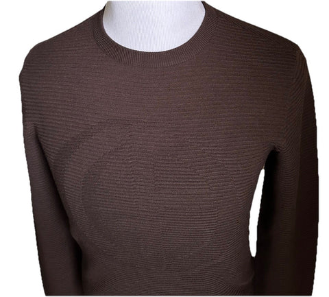 Giorgio Armani Men Sweater Dark Brown 44 Eu ( S ) New $1195