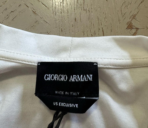 NWT Giorgio Armani Mens T Shirt White 46 Eu/S US Made In Italy