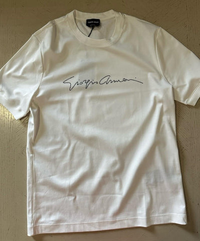 NWT Giorgio Armani Mens T Shirt White 54 Eu/XL US Made In Italy