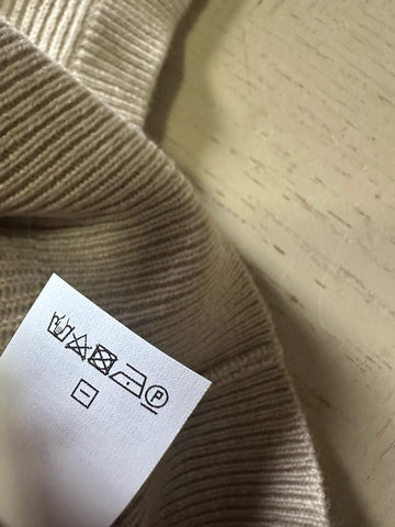 New $1995 Brunello Cucinelli Ribbed Cashmere Crop Sweater Vest LT Brown XL