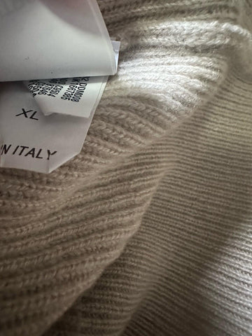 New $1995 Brunello Cucinelli Ribbed Cashmere Crop Sweater Vest LT Brown XL