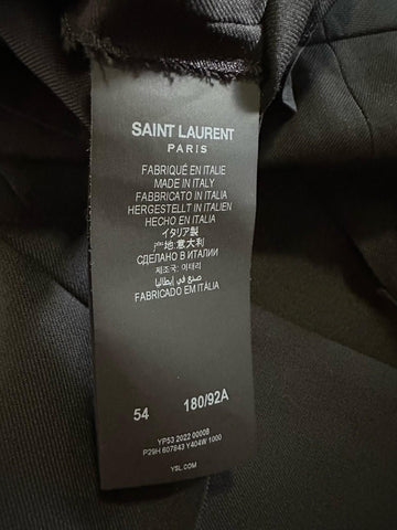 NWT $1250 Saint Laurent Men’s Wool Dress Pants Black 38 US ( 54 Eu ) Italy