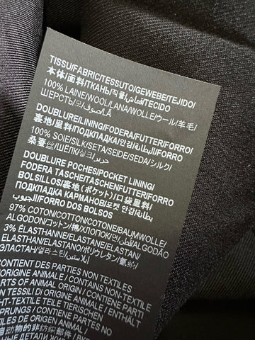 NWT $1250 Saint Laurent Men’s Wool Dress Pants Black 38 US ( 54 Eu ) Italy