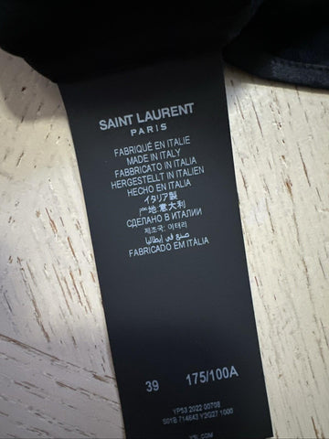 NWT $1550 Saint Laurent Men OVERSIZE SHIRT Black 39/15.5 ( Regular Size XXL )