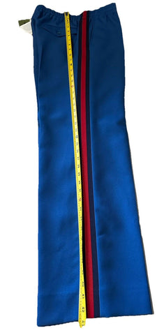 Gucci Men’s Drawstring Dress Pants Blue 32 US/48 Eu New $1200