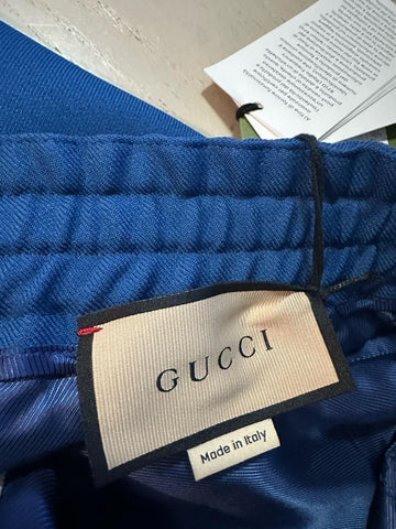 Gucci Men’s Drawstring Dress Pants Blue 32 US/48 Eu New $1200