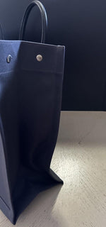 New $1900 Saint Laurent RIVE GAUCHE NORTH/SOUTH TOTE BAG Dark Gray 632539
