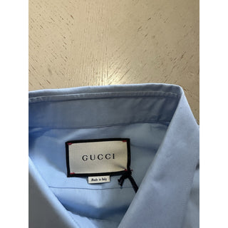 New Gucci Men’s Dress Shirt Sky Blue 44/17.5