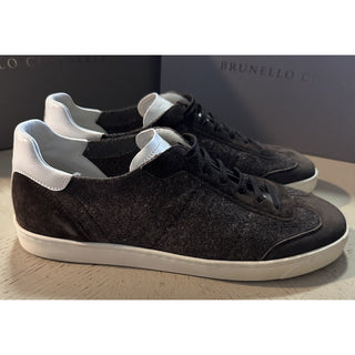 NIB $1200 Brunello Cucinelli Men’s Sneakers Shoes DK Brown 12 US/45 Eu