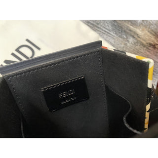 New Fendi Mini Logo FF Leather Crossbody Bag Shoulder Bag Multicolor