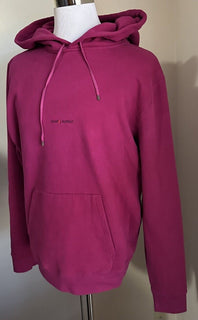 NWT $850 Saint Laurent Men’s Printed Hoodie Pullover Color Fuchsia Size XL Italy
