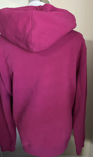 NWT $850 Saint Laurent Men’s Printed Hoodie Pullover Color Fuchsia Size XL Italy