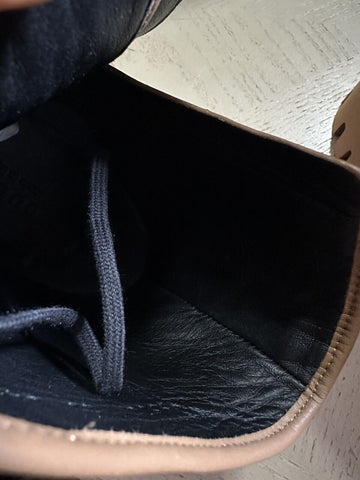 NIB Gucci Men GG Logo Canvas/Leather Boots Shoes Black/Beige 12 US/11 UK 699970