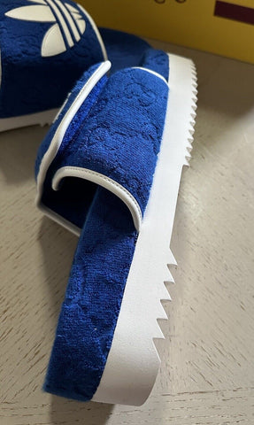 NIB Gucci x adidas Mens Sandal Shoes Blue 11 US/10 UK 702412