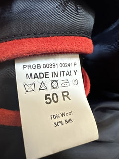 New $3250 Isaia Men’s Wool & Silk Jacket Coat DK Blue 40R US/50R Eu Italy