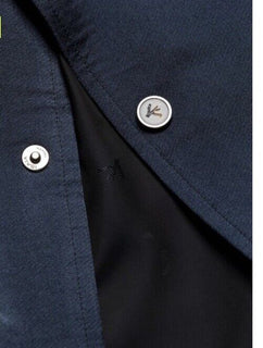 New $3250 Isaia Men’s Wool & Silk Jacket Coat DK Blue 40R US/50R Eu Italy