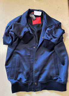 New $3250 Isaia Men’s Wool & Silk Jacket Coat DK Blue 40R US/50R Eu Italy