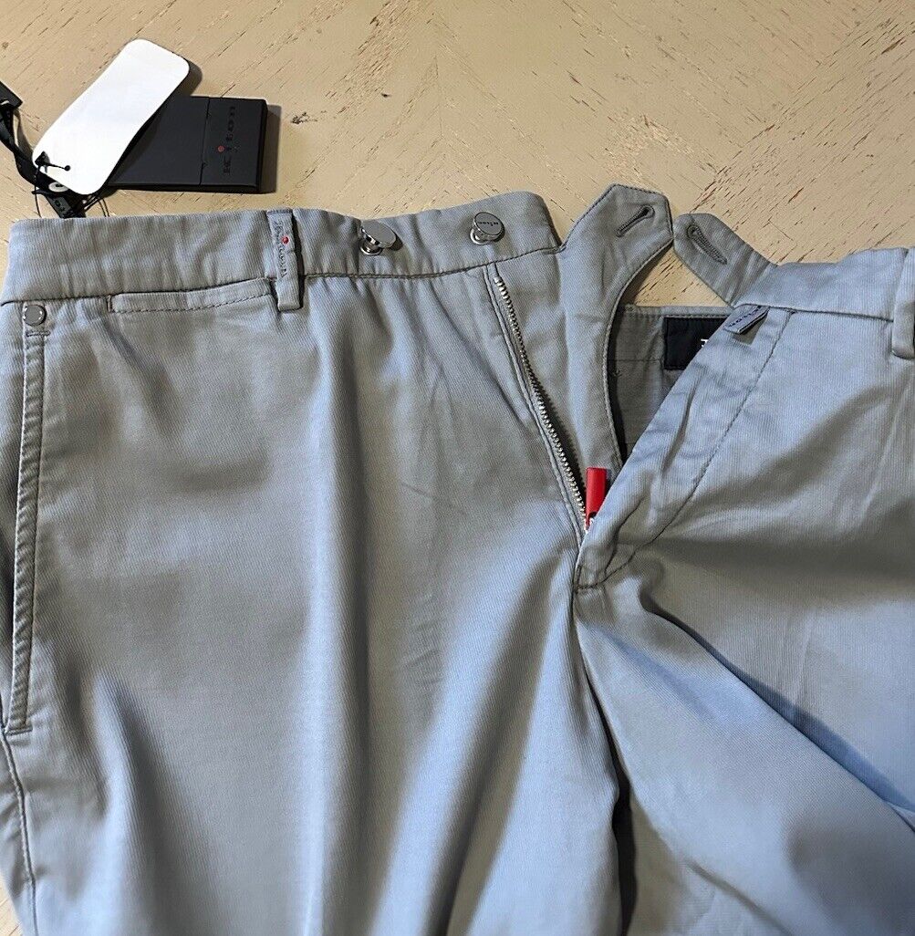 NWT $1795 Kiton Men’s Silk Blend Pants MD Gray 33 US
