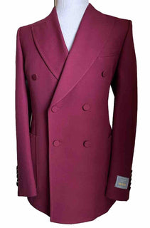 NWT $3300 Gucci Men Gucci HA HA HA Wool Sport Coat Blazer Red Wine 42R US/52R Eu