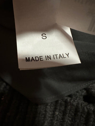 New $5395 Brunello Cucinelli Cashmere Cable Knit Sweater Dress Charcoal Size S