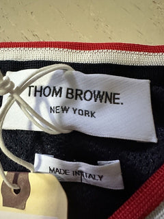 New $1200 Thom Browne Pleated Skirting A-line Dress Black Size 46/10 Italy
