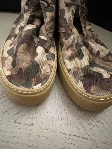 NIB Saint Laurent Men Canvas Camouflage Menphis Sneakers Green/Mul 10.5 US/43.5