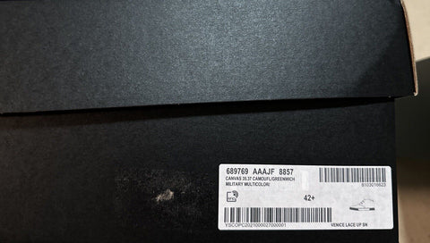 NIB Saint Laurent Men Canvas Camouflage Menphis Sneakers Green/Mul 9.5 US/42.5 E