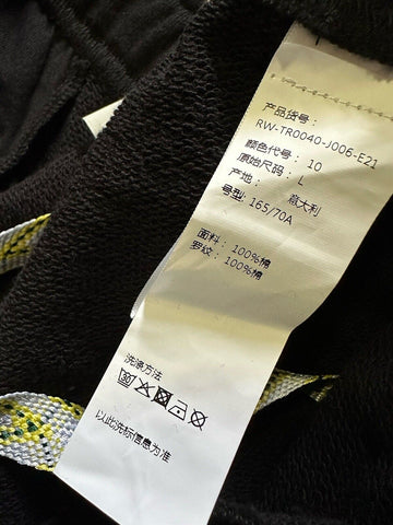 New $650 LANVIN  Men Logo Printed Joggers Pants Black Size L Italy