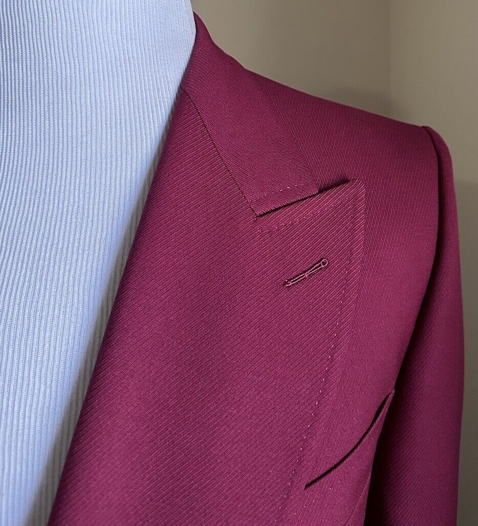 NWT $3300 Gucci Men Gucci HA HA HA Wool Sport Coat Blazer Red Wine 40R US/50R Eu