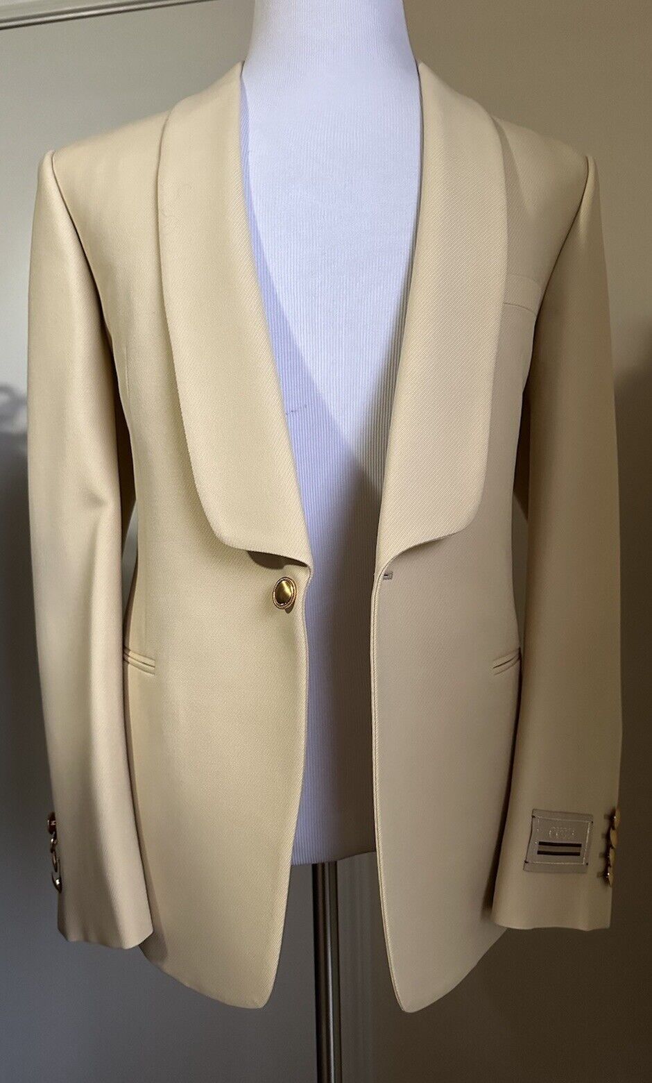 Gucci Men Sport Coat Blazer Color Cornsilk 40R US/50R Eu New $2600