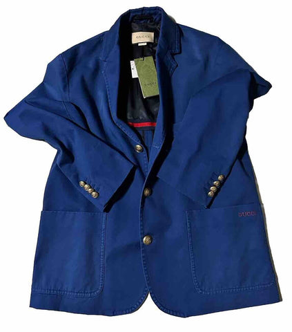NWT $2700 Gucci Men Oversized Sport Coat Blazer Color Blue 38 US/48 Eu