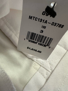 NWT $1010 Thom Brown Men Sold Bermuda Short Pants White Size 3 ( L )
