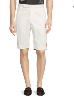 NWT $1010 Thom Brown Men Sold Bermuda Short Pants White Size 3 ( L )