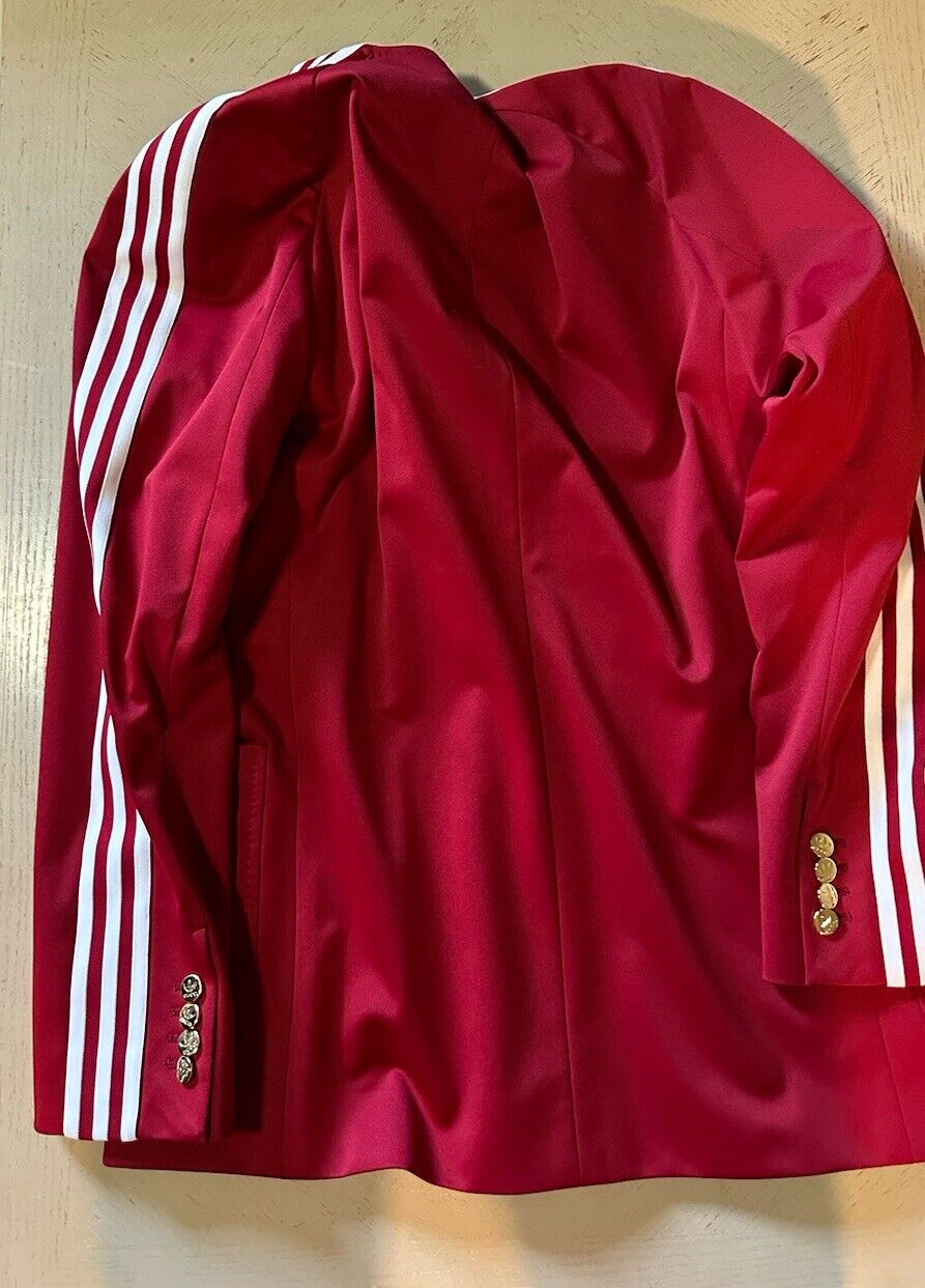 NWT $3150 Gucci adidas Men Sport Coat Blazer Red 40R US/50R Eu