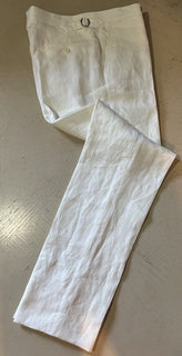 NWT  Ralph Lauren Purple Label Men’s Linen Pants White 36 US/52 Eu Italy
