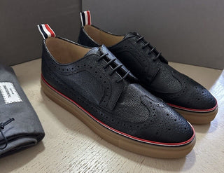 NIB Thom Browne Men  Wingtip Leather Oxford Brogue Sneakers 10 US / 43 EU Italy