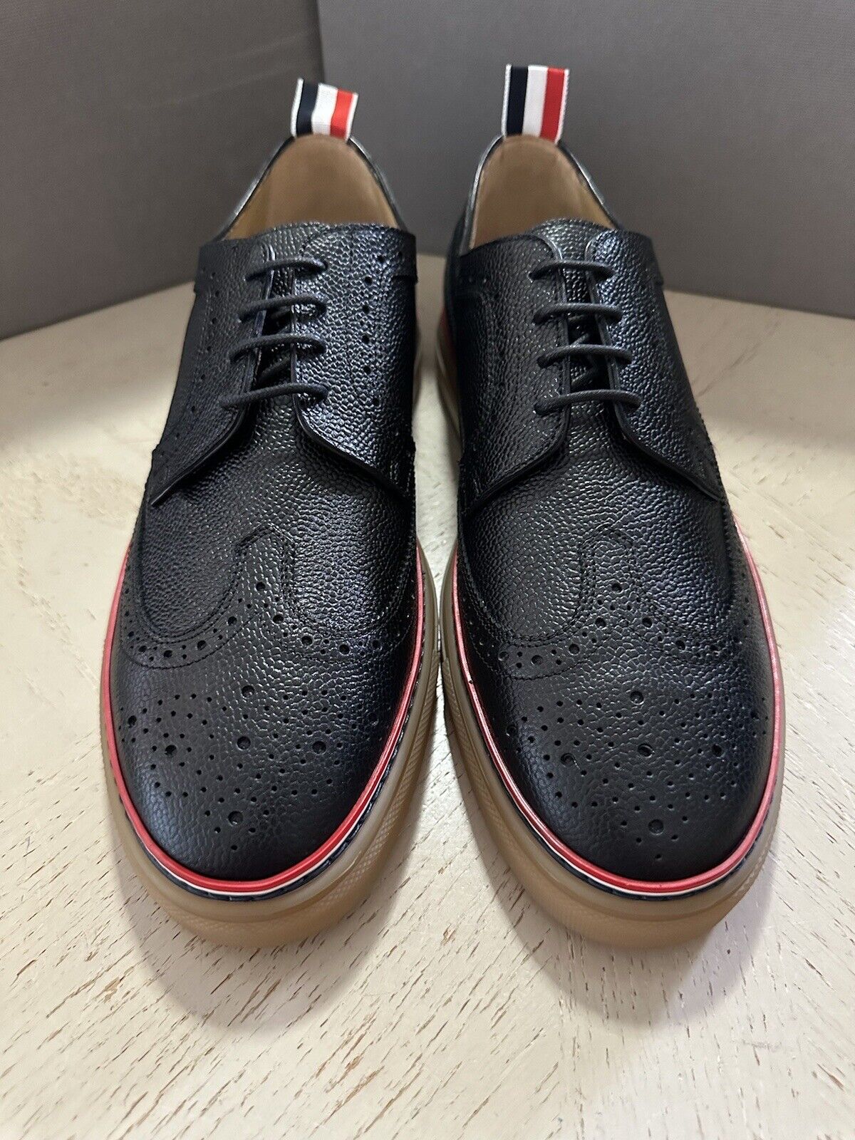 NIB Thom Browne Men  Wingtip Leather Oxford Brogue Sneakers 10 US / 43 EU Italy